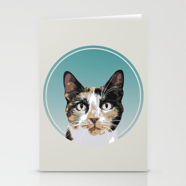 Calico cat Stationery Cards