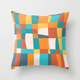 Geometric Checkered Prints Throw Pillow