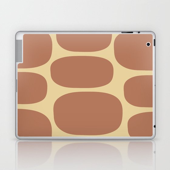 Modernist Spots 259 Brown and Tan Laptop & iPad Skin