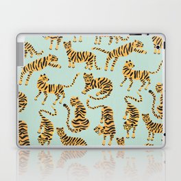 Tiger Collection – Mint & Orange Laptop Skin