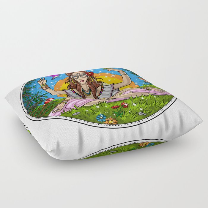 Hippie top floor pillows