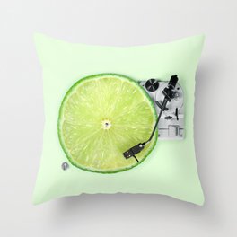 LIME DJ Throw Pillow