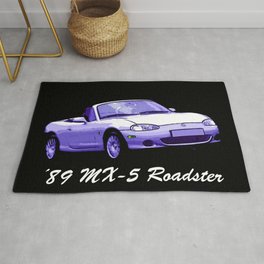 '89 MX-5 Roadster Sports Car Rug