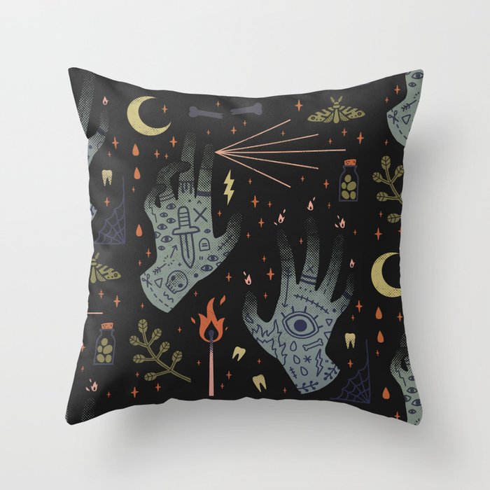 A Curse Upon You! Throw Pillow