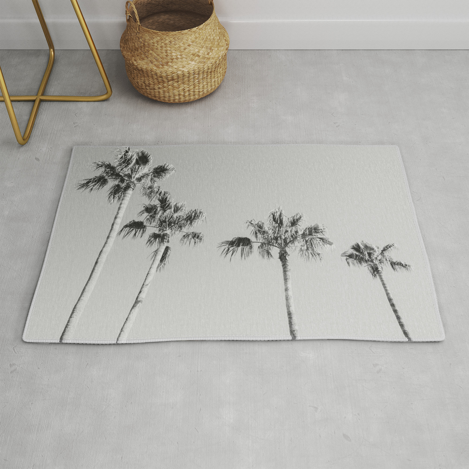 Get Wallpaper Black Palms Monotone Gray Beach Photography Vintage Palm Tree For iPhone Free
