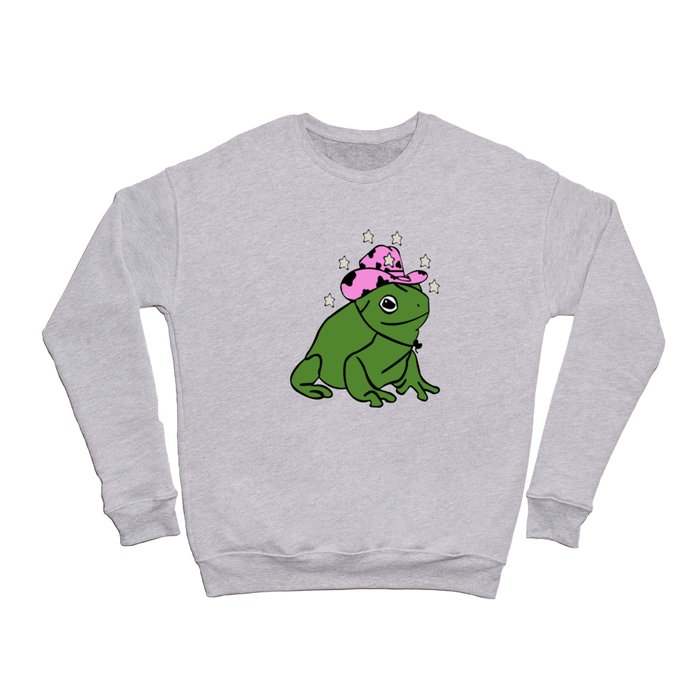 Cowboy Frog - Frog With Cowboy Hat Crewneck Sweatshirt