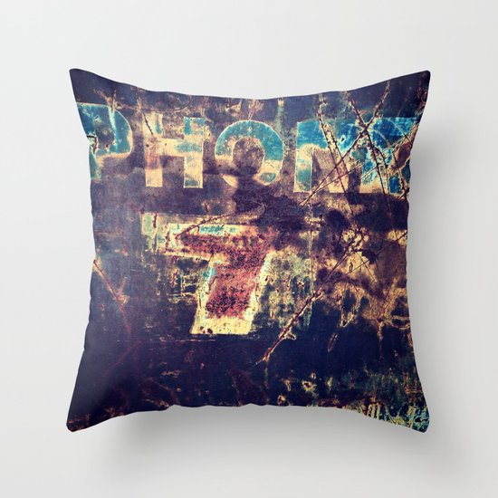 Vintage Truck Sign Throw Pillow