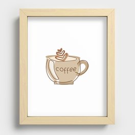 Coffee Recessed Framed Print