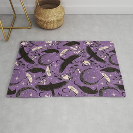 Raven Tarot Purple  Rug