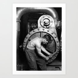 Power House Mechanic 1920 - Lewis Hine Art Print