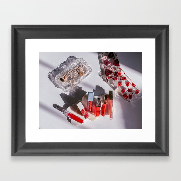 Makeup & Lipstick Framed Art Print