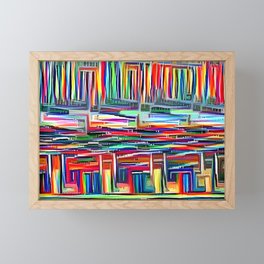 Shopping carts Framed Mini Art Print