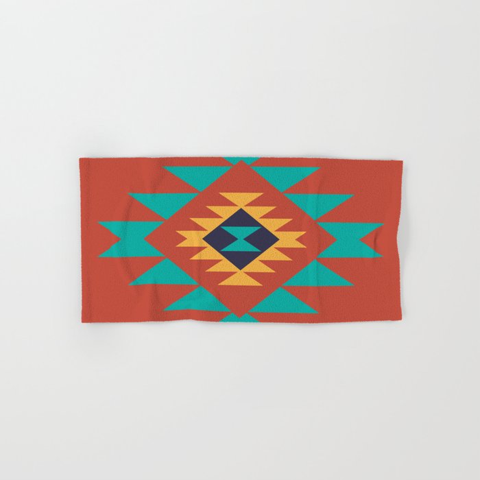 Southwest Indian Tribal Abstract Pattern Hand & Bath Towel