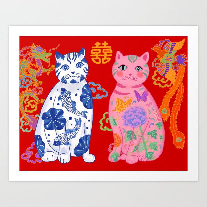 Double Happiness: When Ming Meets Qing Art Print