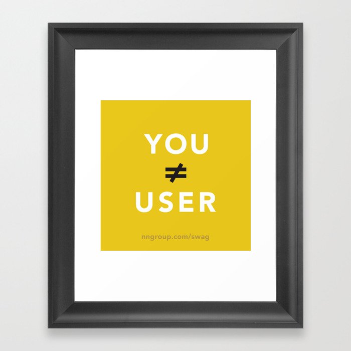 You Are Not Your User Framed Art Print
