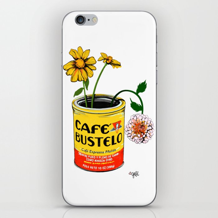 Coffee and Flowers for Breakfast iPhone Skin