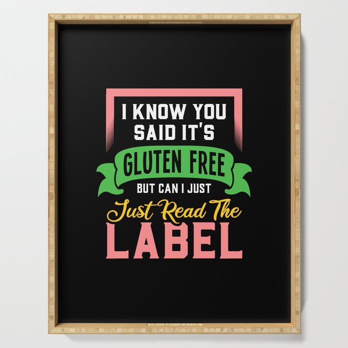 Celiac Awareness: It's Gluten Free Serving Tray
