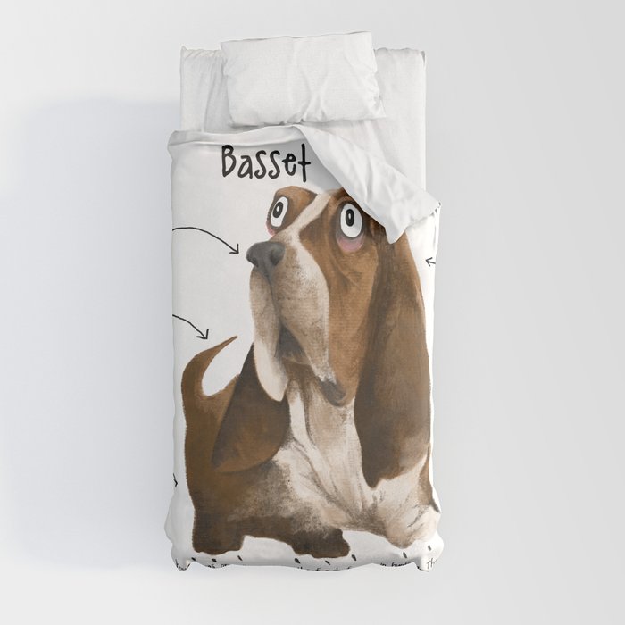 Basset hound shop duvet cover