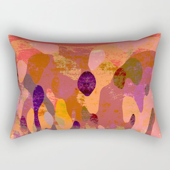 Baroque in red Rectangular Pillow