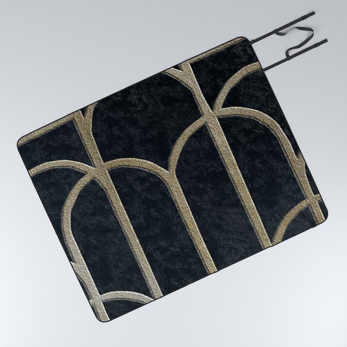 Art deco arches IV Picnic Blanket