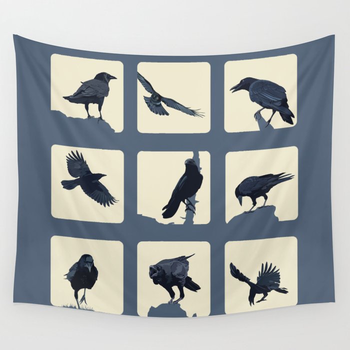 crows Wall Tapestry