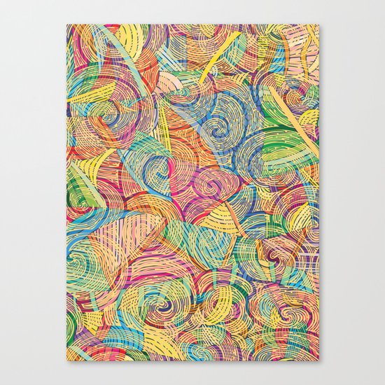 Colorful pattern (a little geometry) Canvas Print