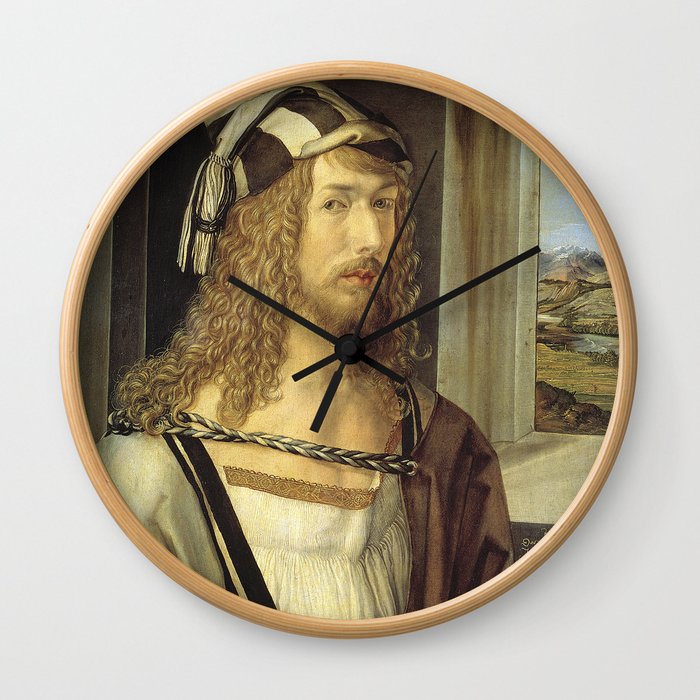 Self-Portrait by Albrecht Dürer Wall Clock