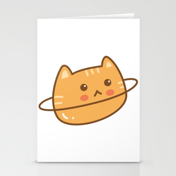Planet cat Stationery Cards