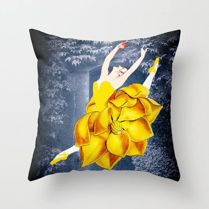 The happiness of dancing Throw Pillow
