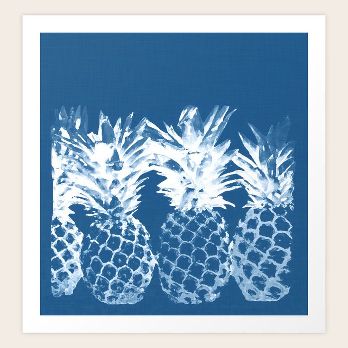Pineapple Art Prints, Framed & Recessed | Society6
