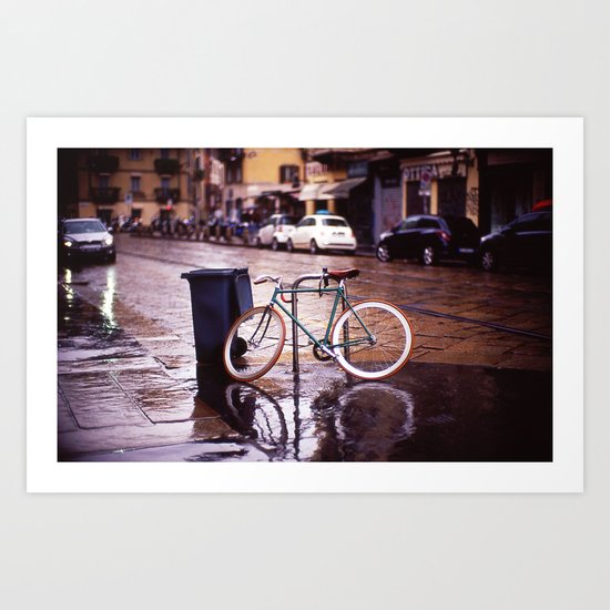 Rainy Milan Art Print