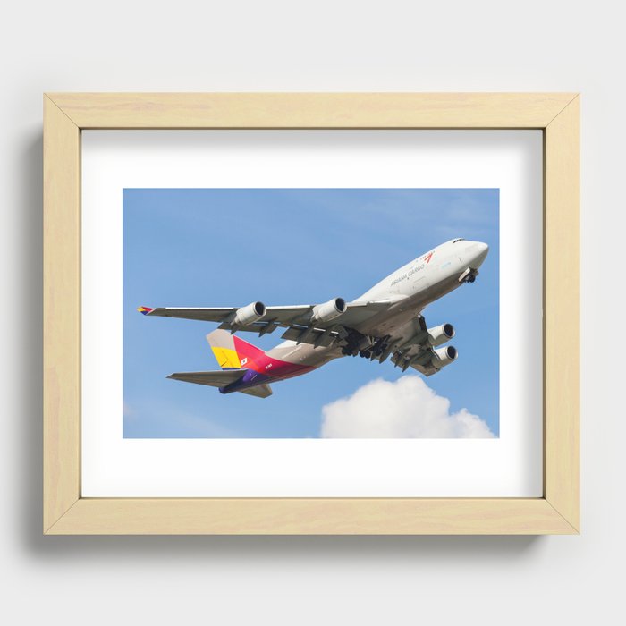 Asiana Airlines Cargo Recessed Framed Print