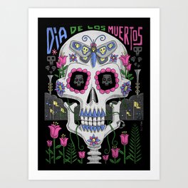 Dia De Los Muertos Art Print