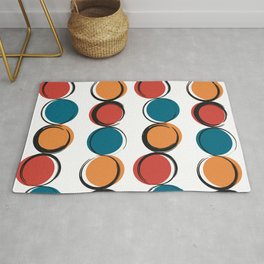 abstract modern pattern background with colorful grunge circles Rug | Abstract, Circle, Dot, Brush, Grunge, Design, Round, Pattern, Style, Colorful 