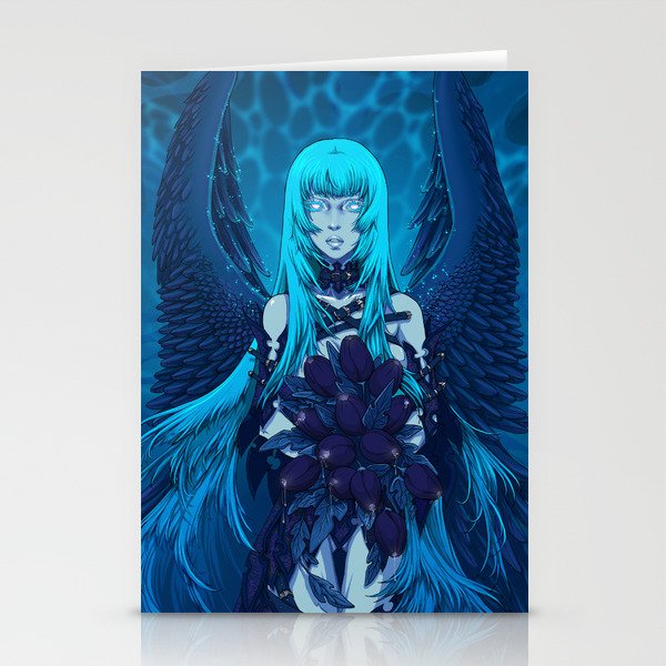 Angel Blues Stationery Cards