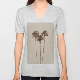 Palm Trees Earthy Vibes #1 #wall #decor #art #society6 V Neck T Shirt