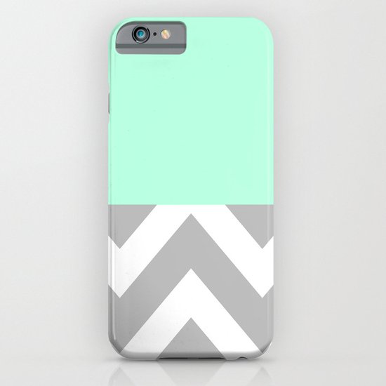MINT & CHEVRON COLORBLOCK iPhone & iPod Case