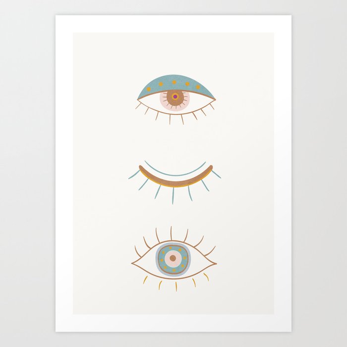 Evil Eyes II Art Print