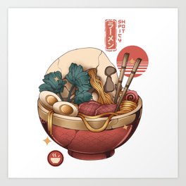 Hot Spicy Ramen Art Print