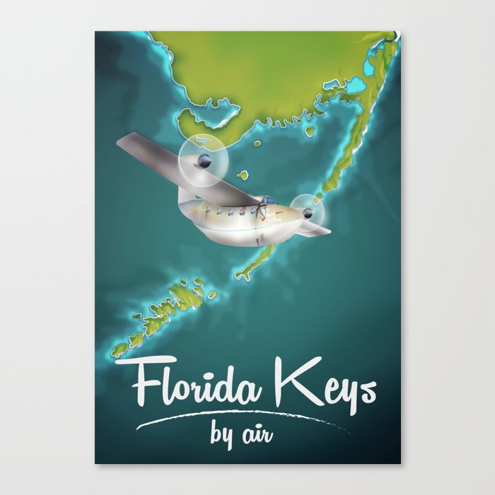 florida keys vintage travel artwork