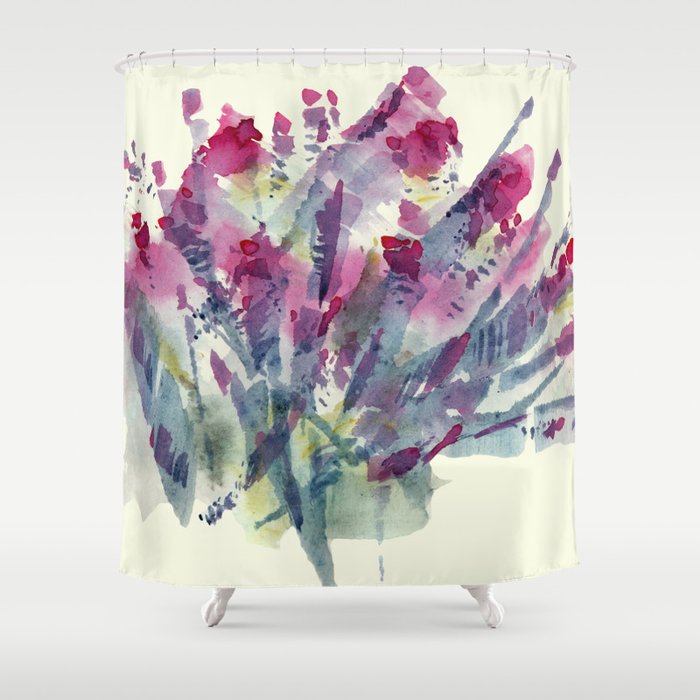 Flower Impression / Bursting Bouquet Shower Curtain