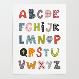 Decorative Alphabet Poster