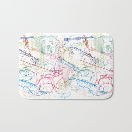 Music #1 Bath Mat