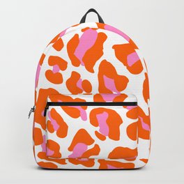 Leopard Pink & Orange Backpack