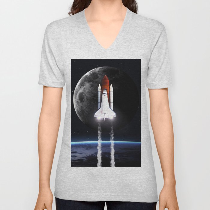 Space shuttle V Neck T Shirt