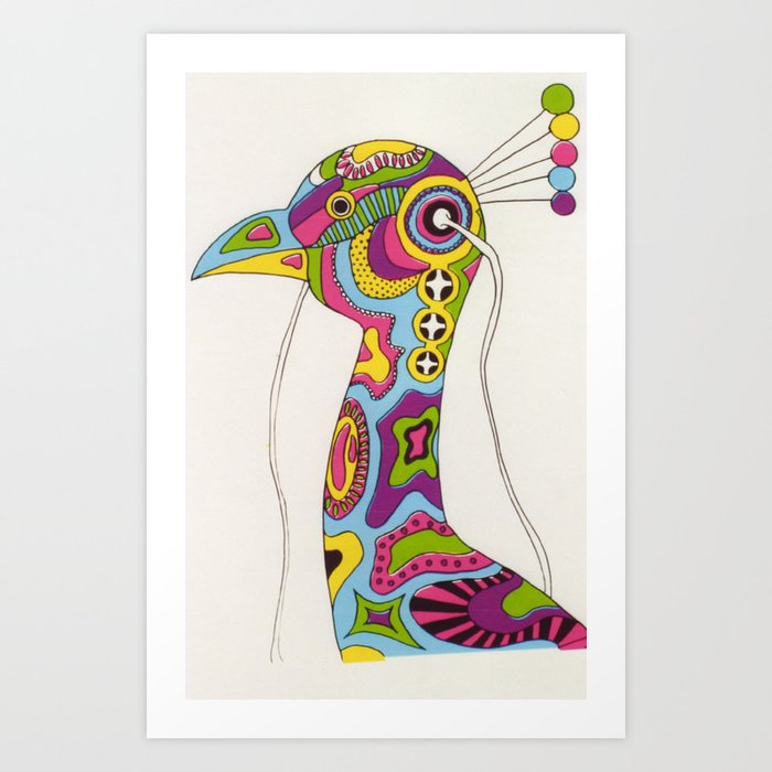 peacock Art Print