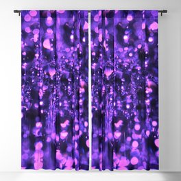 Purple Fractal Blackout Curtain
