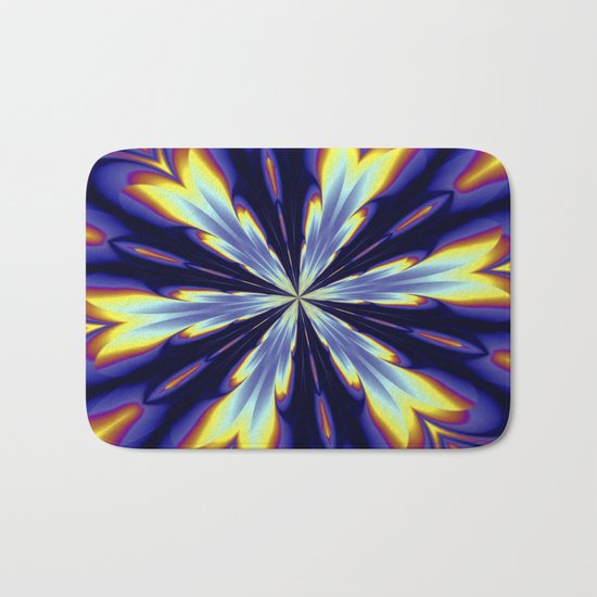 A Burst of Blue Bath Mat