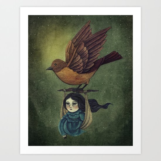 Midnight Travel Art Print