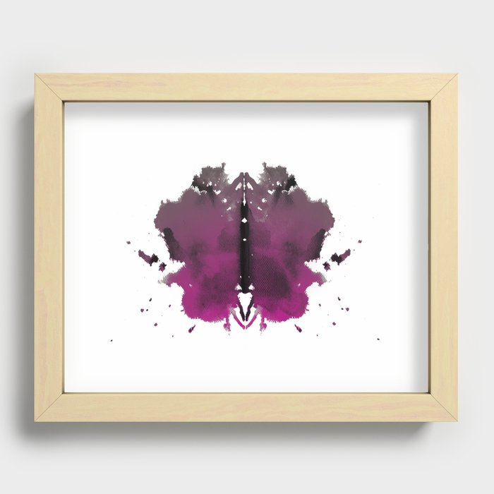 Rorschach test 2 in color   Recessed Framed Print